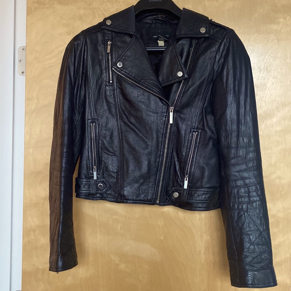 Moda International Genuine Leather Jacket, Small